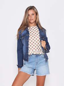 Monaco Jeans: IN STOCK NOW - RYLAN DENIM JACKET - DARK INK