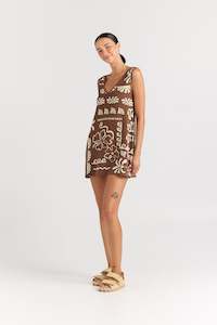 PRE ORDER DECEMBER - JAMAICA V KNIT DRESS - COCONUT