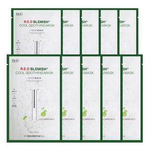 Dr G: [Dr.G] Red Blemish Cool Soothing Mask 10ea