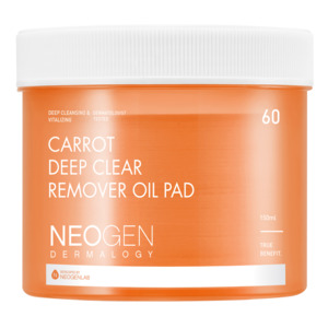 Neogen: [NeoGen] DERMALOGY CARROT DEEP CLEAR OIL PAD 150ML (60 PADS)