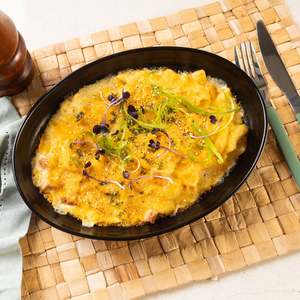 Frontpage: Mac n Cheese with  Ham