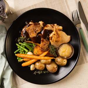 Frontpage: Slow Roasted Pork & Vegetables ✓