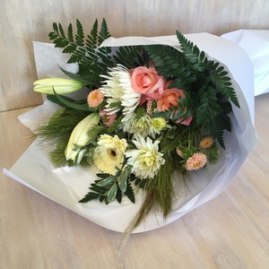Signature Pastel Bouquet - Fresh Flowers Kaitaia