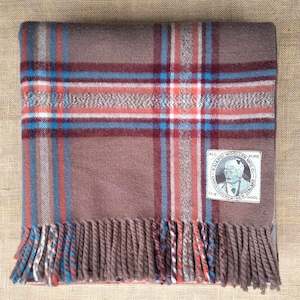 Travel Rugs: Exceptional Kaiapoi CAR RUG Collectible Wool Blanket with Maori Chief Label