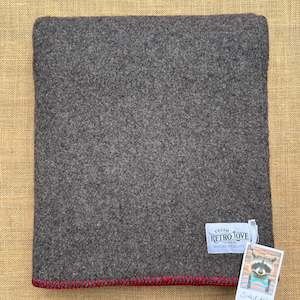 Grey Army Campfire Collection: Super Thick Army Blanket SMALL SINGLE New Zealand Wool Blanket