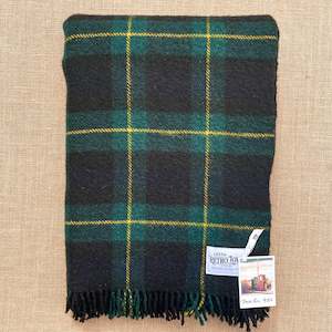 Clan Collection: GORDON Tartan, TRAVEL RUG New Zealand Wool