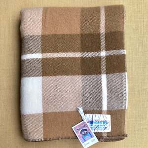 The Poppa Collection: Lovely Thick New Zealand Wool SINGLE Blanket, Smith & Brown Onehunga