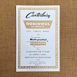 Fresh Retro Memorabilia: Canterbury Robinwul Advertising Poster/Product Insert