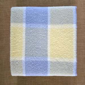 Lemon, Lavender and Cream SINGLE New Zealand wool blanket