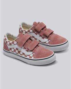 Preschool Footwear Size 11 3: Vans Old Skool V Checker Withered Rose PS VNA38HDCHO.ROSE