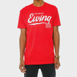 T Shirts: Ewing Athletics Script Tee Red