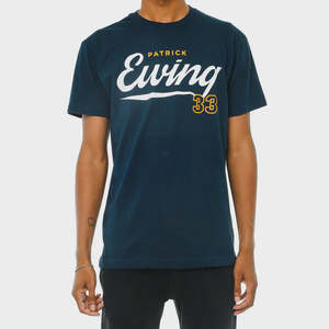 T Shirts: Ewing Athletics Script Tee Navy