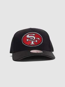 Mitchell Ness: Mitchell&Ness Pro Pinch Snap 49ers Black MNS424141