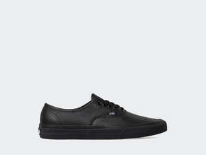 Vans Winter Clearout: Vans Authentic Black/Black Leather VN00JRAL3B.BLK