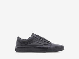 Vans Old Skool (Leather) Black/Black VN-03Z6L3A.BLK CLEARANCE