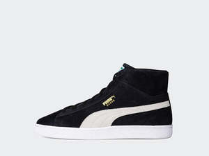 Winter Clearout: Puma Suede Mid XXI Black/White 38020501 CLEARANCE