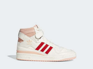 Winter Clearout: Adidas Forum 84 Hi White/Pink/Red H01670