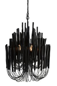 Products: Wood Candle Stick Lamp Black