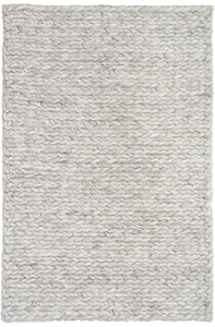 Products: Rope Chunky Silver Rug Hand Braided Wool/Viscose 200×300