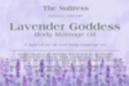 Products: Lavender Goddess Massage Oil - Aromatic parfum-oil-products