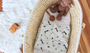 Products: Black & White Baby Muslin Wrap