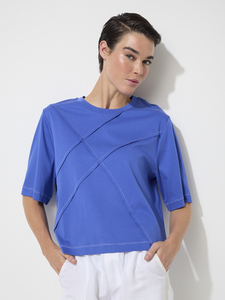 MARCO POLO Pinstitch Tee Blue Mist