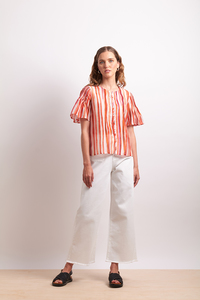 $99.95 & Under: Neris – Draw The Line Blouse SN2838 – Koi Stripe