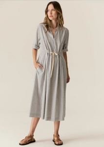Dresses: POL – Vera Shirt Dress PP5210 – Blue Stripe