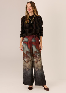 POL-Carmel Stripe Knit Black/Chocolate