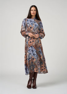 Dresses: Loobie’s Story – Byzantium Midi Dress LS3246 – Indigo Multi