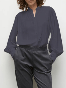 Mela Purdie – Soft Zip Blouse F67 8654 – Carbon