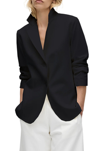 Coats and Jackets: MELA PURDIE- Trim Blazer F095 4200 Black