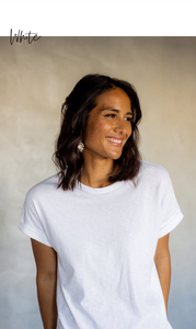Mazu: MAZU – All You Need Cuff Tee – White
