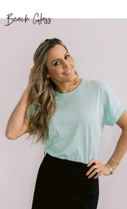 MAZU – All You Need Cuff Tee Beach Glass