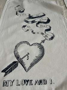 Cotton Tea Towel: My Love and I Tea Towel