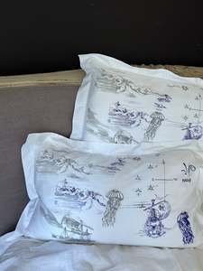 Cotton Pillowslips: High Seas - Cotton Pillowslip Pair