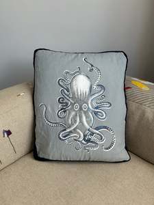 Cushions: Octopus Cushion in Linen