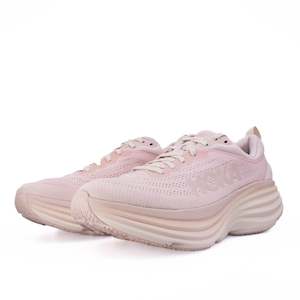 Womens Road Running: Hoka Bondi 8 (B Standard) Womens Cosmic Pearl