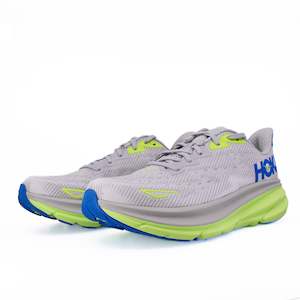 Hoka Clifton 9 (2E Wide) Mens Stardust/Electric Cobalt
