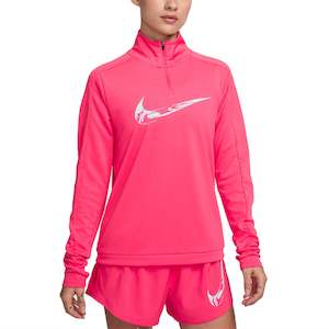 Nike Womens: Nike Dri-FIT 1/4 Zip Swoosh Mid Layer Womens