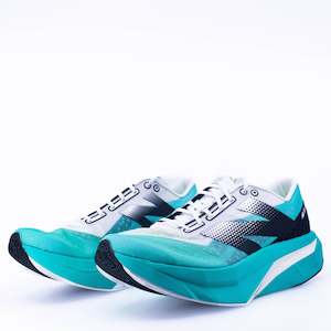 Womens Carbon Racing: New Balance FuelCell SuperComp Elite v4 (B Standard) Womens Cyber Jade with White and Black