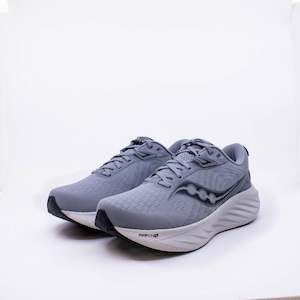 Saucony Triumph 22 (2E Wide) Mens Flint/Black