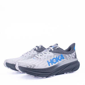 Wide Mens Running Shoes: Hoka Challenger ATR 7 (2E Wide) Mens Grey/Blue