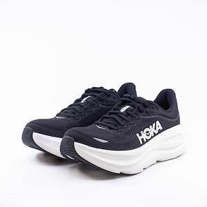 Hoka Bondi 9 (D Wide) Womens Black/White