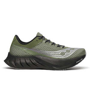 Mens Carbon Racing: Saucony Endorphin Pro 4 (D Standard) Mens Olivine/Black