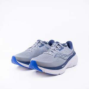 Saucony Guide 18 (2E Wide) Mens Flint/Navy