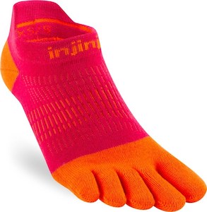 Injinji: Ininiji Womens Run Lightweight No-Show - Chili