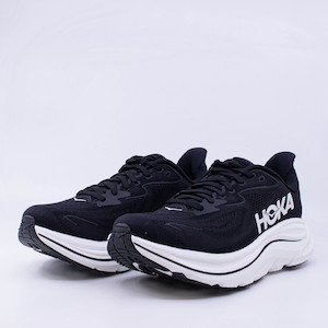 Hoka One One: Hoka Clifton 10 (D Wide) Womens Black/White