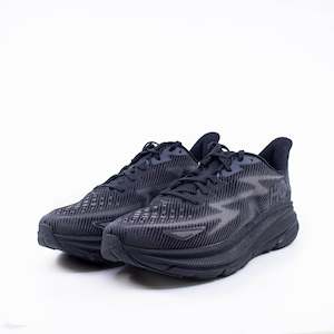 Hoka Clifton 9 (D Wide) Womens Black/Black