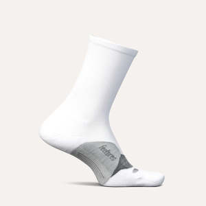 Feetures Elite Light Cushion Mini Crew White